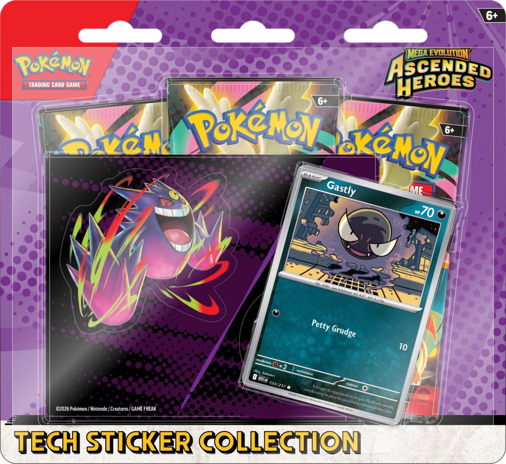 (Pre-Order) Pokémon TCG: Mega Evolution—Ascended Heroes Tech Sticker Collection