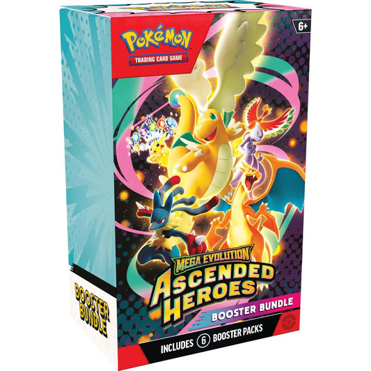 (Pre-Order) Pokémon TCG: Mega Evolution— Ascended Heroes Booster Bundle