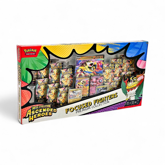 (Pre-order) INSTORE PICK UP ONLY Pokémon TCG: Mega Evolution - Ascended Heroes Focused Fighters Premium Collection