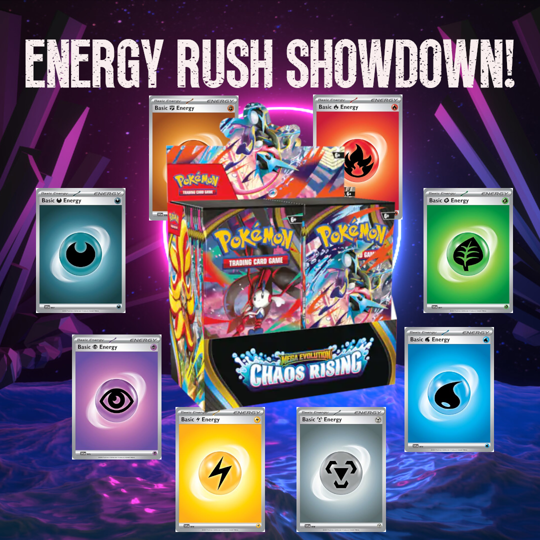 Energy Rush Showdown: Chaos Rising Booster Box Monday 15th June