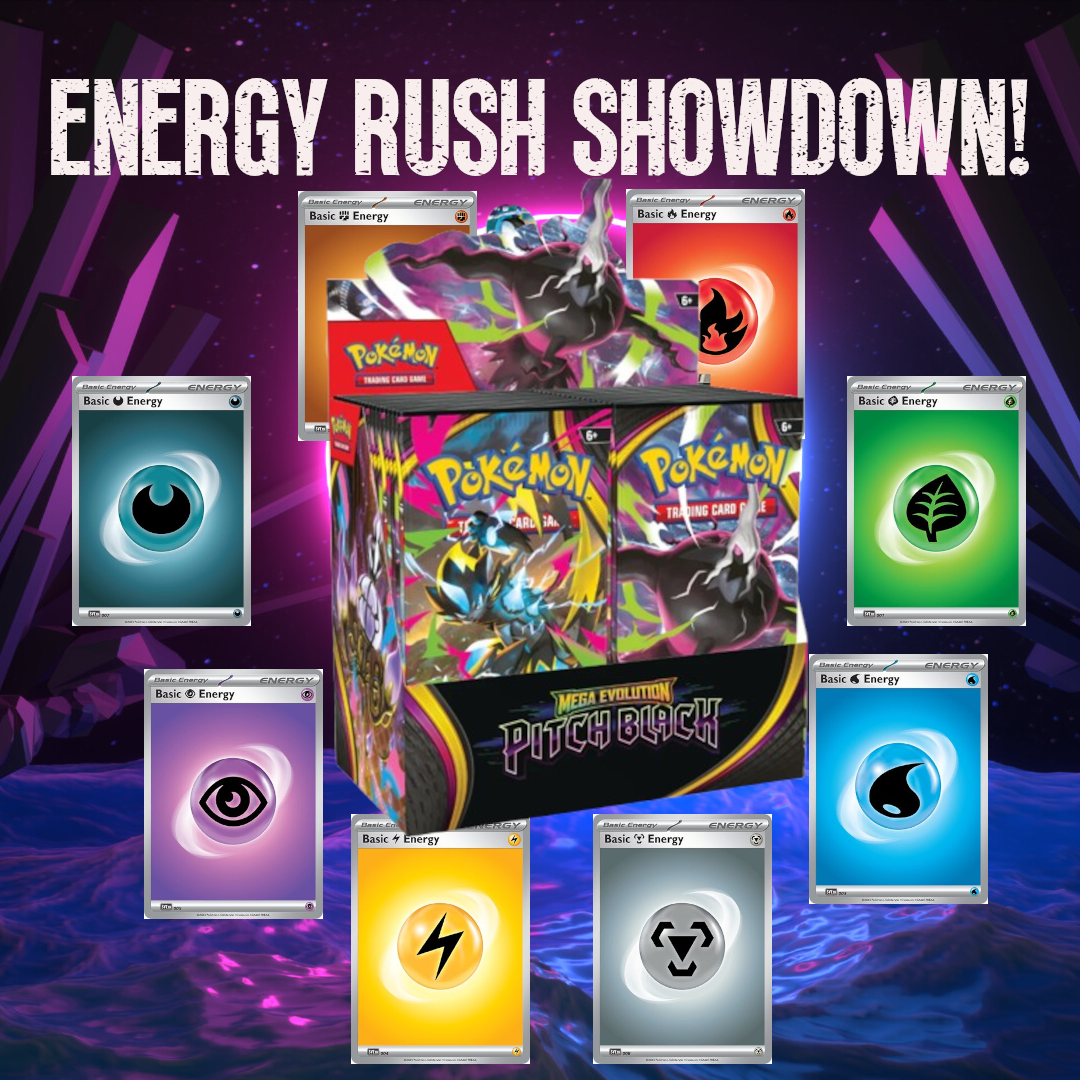Energy Rush Showdown: Pitch Black Booster Box Monday