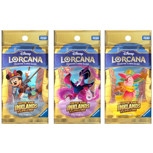 Japanese Disney Lorcana Into the Inklands Booster Pack