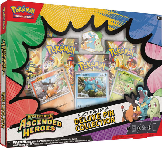 (Pre-Order) Pokémon TCG: Mega Evolution— Ascended Heroes First Partners Deluxe Pin Collection