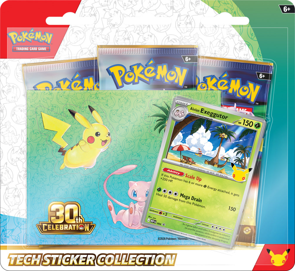 (Pre-Order) Pokémon TCG: 30th Celebration Tech Sticker Collection