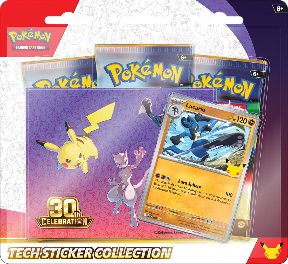 (Pre-Order) Pokémon TCG: 30th Celebration Tech Sticker Collection