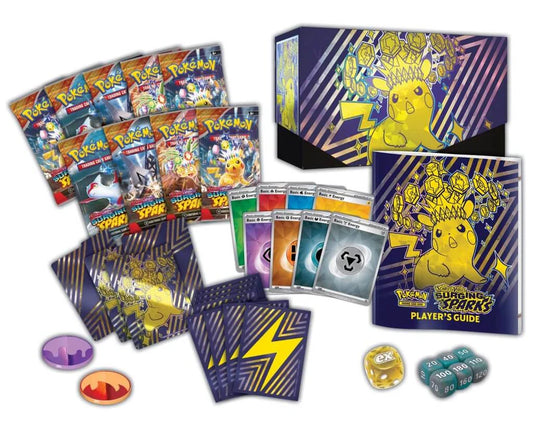 PREORDER EARLY NOVEMEBER 2025: Pokémon TCG Scarlet & Violet Surging Sparks Elite Trainer Box