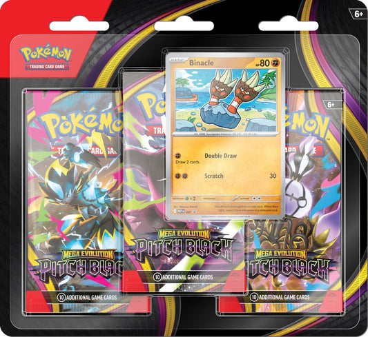 (Pre-Order) Pokémon TCG: Mega Evolution—Pitch Black Three-Booster Blister