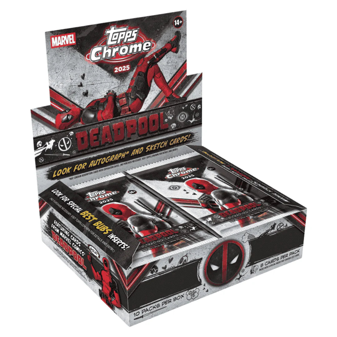 Topps 2025 Marvel Deadpool Chrome Hobby Box Break Bundle - Read Description