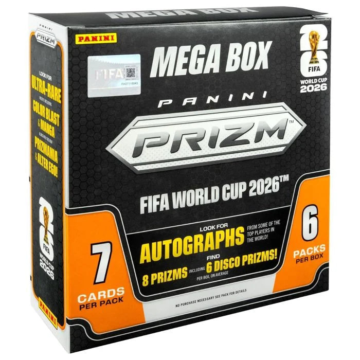2026 Panini Prizm FIFA World Cup Soccer Mega Box